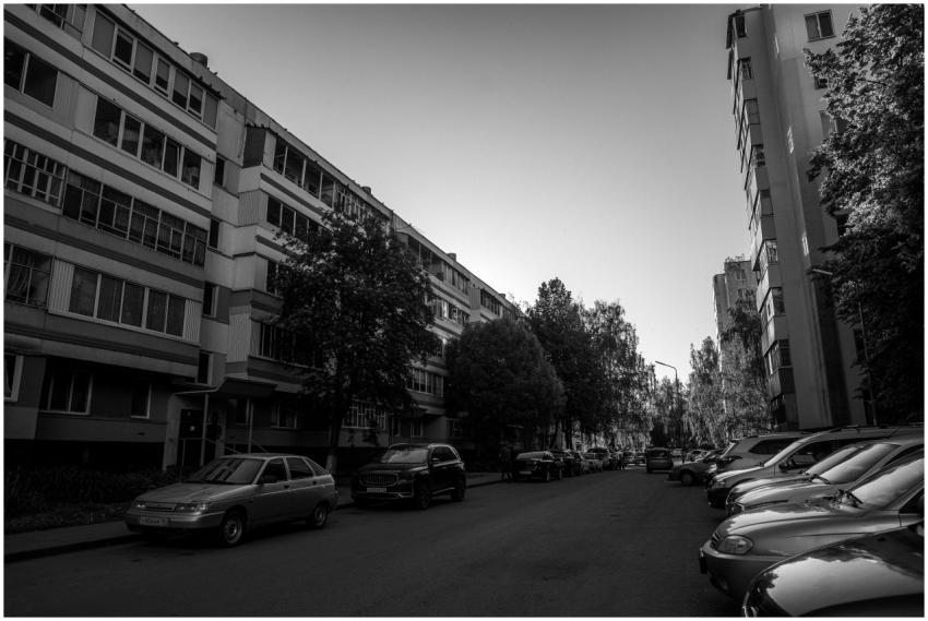 Black White Urban Residential