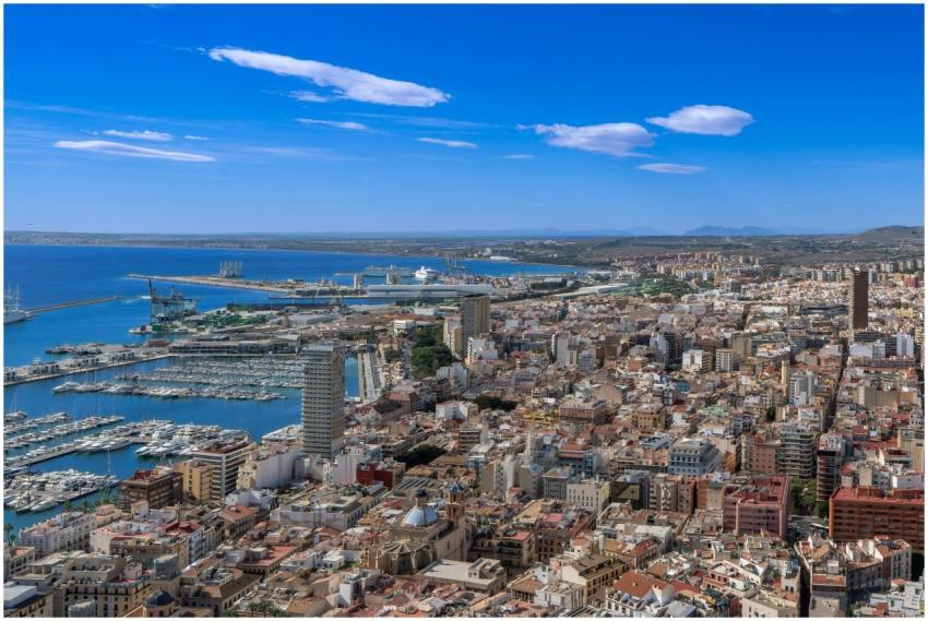 Alicante Cityscape Overlooking Marina