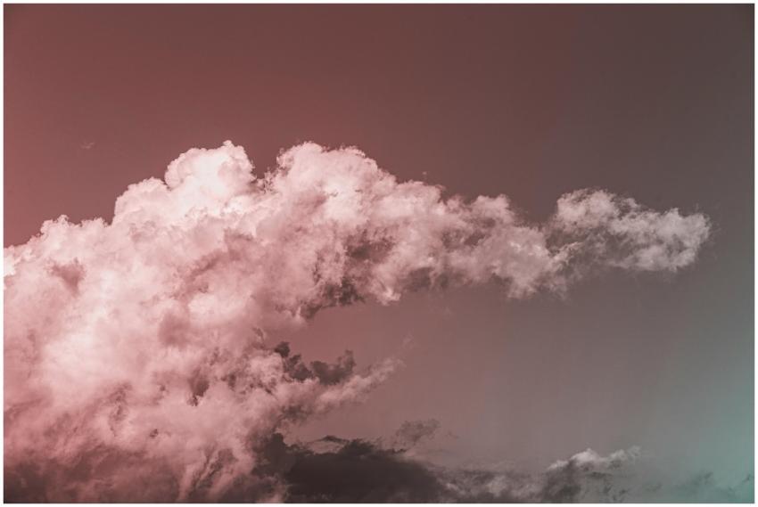 Stunning cloud formation set against a vibrant, co