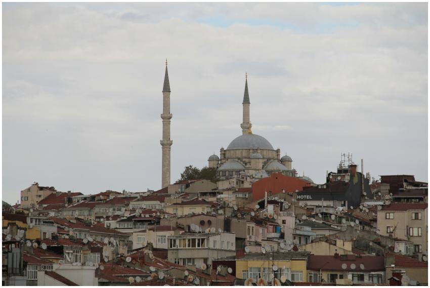 Istanbul Skyline Prominent Mosque