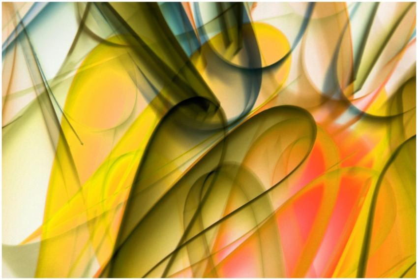 Colorful abstract art featuring dynamic swirls and