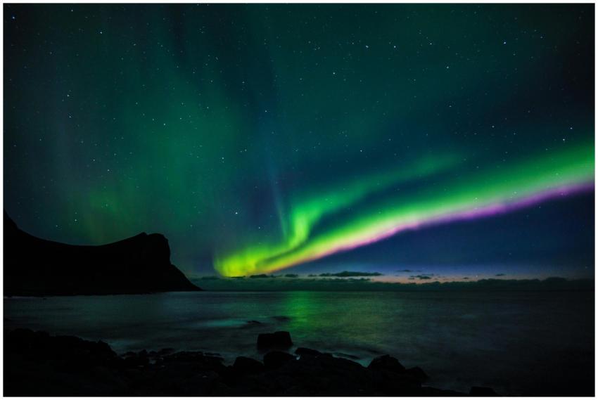 Breathtaking display of Northern Lights over the s