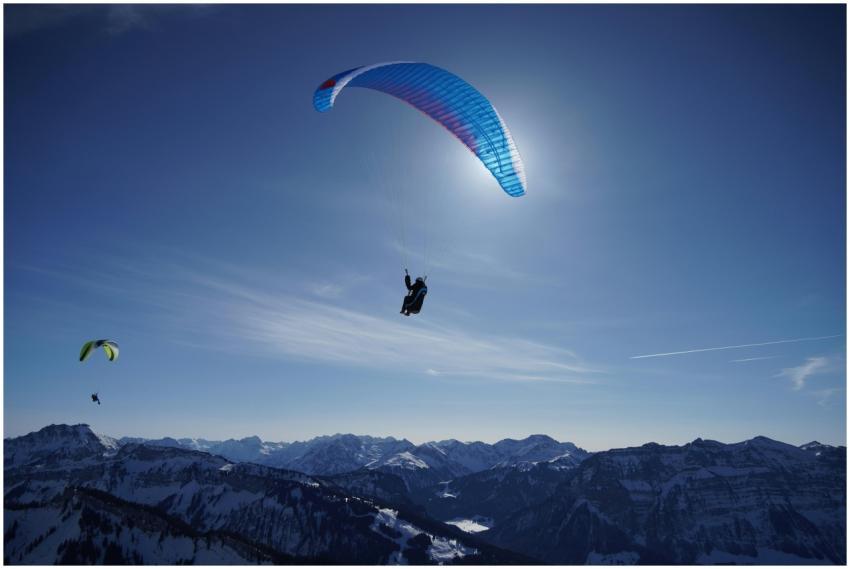 Experience the thrill of paragliding over stunning