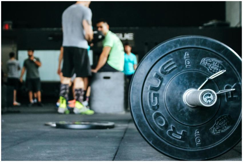 Energetic gym environment showcasing weightlifting