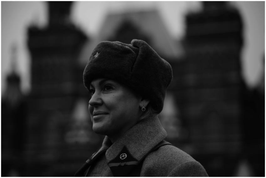 Portrait Woman Russian Winter