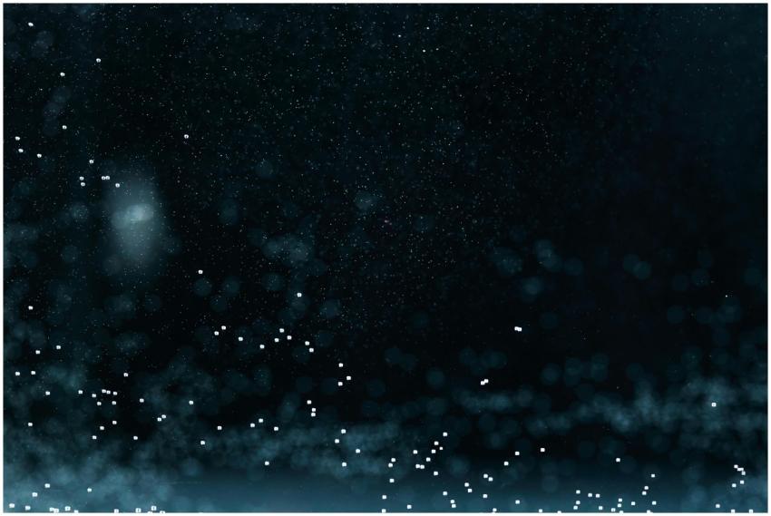 Dynamic abstract background with particles and tex