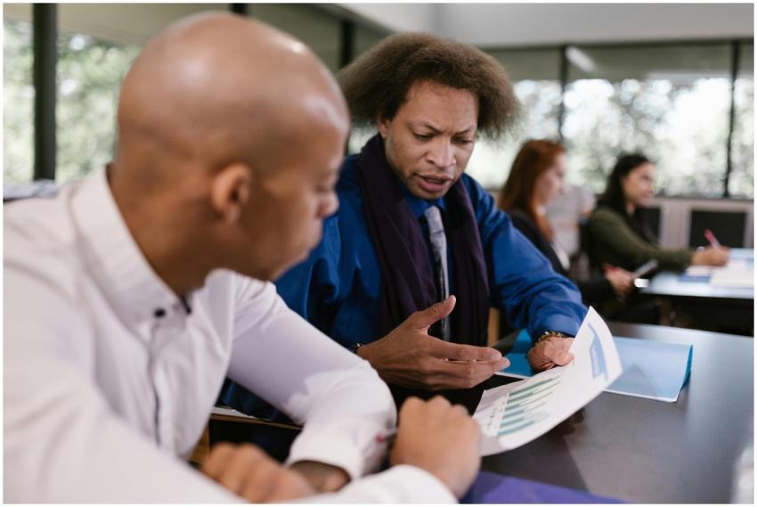 A team of professionals collaborating on business