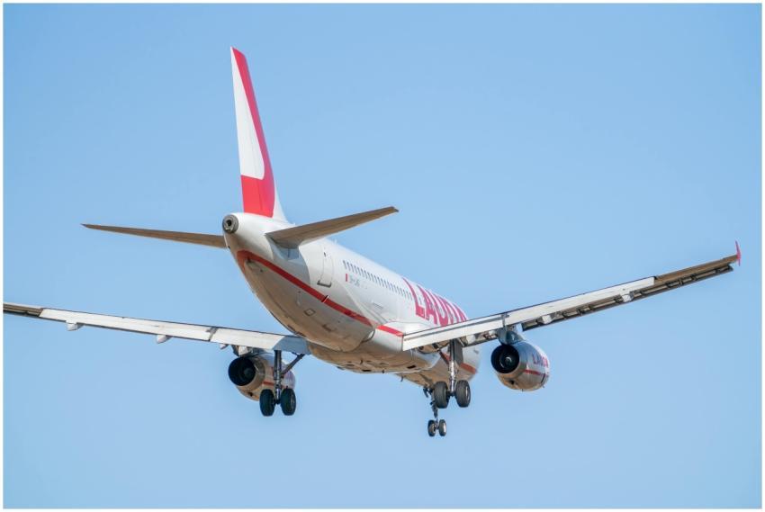 Airbus A320 making a smooth landing at Manises Air