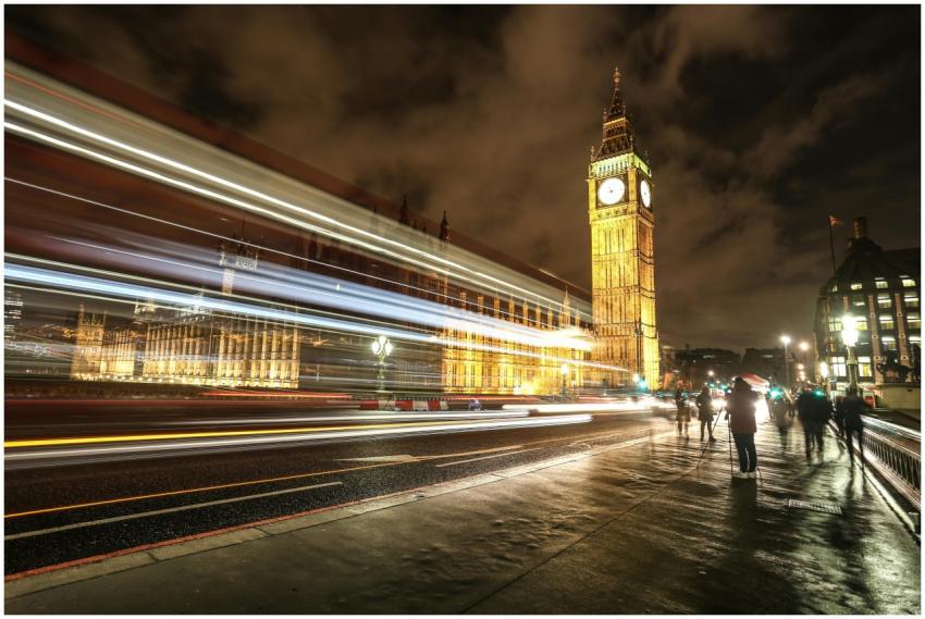 Captivating long exposure of Big Ben with light st
