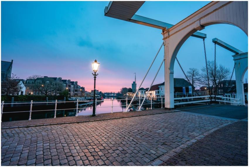 Captivating twilight capture of a historic bridge