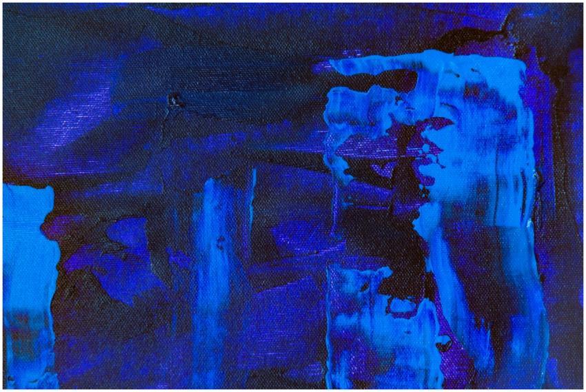 A vivid and textured abstract expression with rich