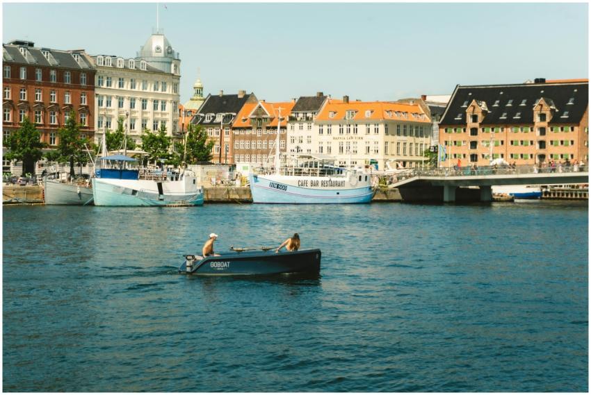 Scenic Canal Copenhagen Rowboat