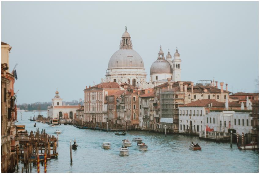 Beautiful Venice Grand Canal view with Basilica di