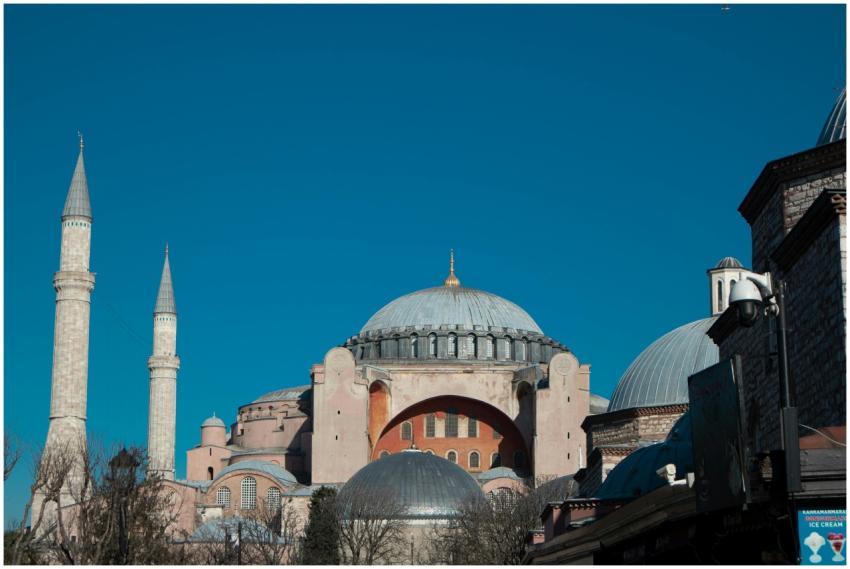 A stunning view of Hagia Sophia in Istanbul under