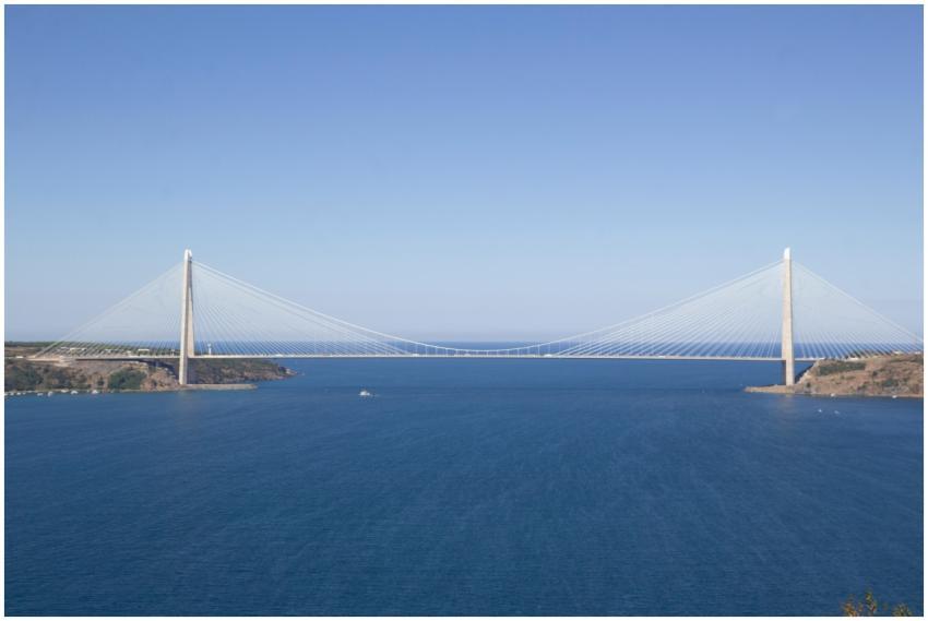 Stunning view of Yavuz Sultan Selim Bridge spannin