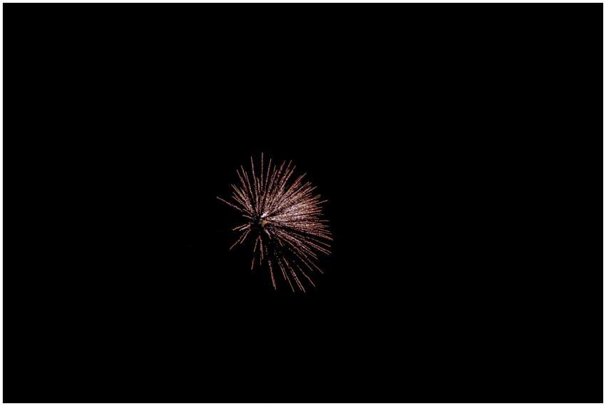 Colorful firework with shining sparks bursting in