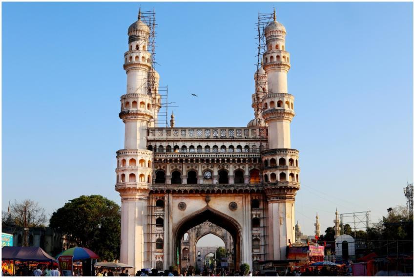 Beautiful view of Charminar in Hyderabad, India, w