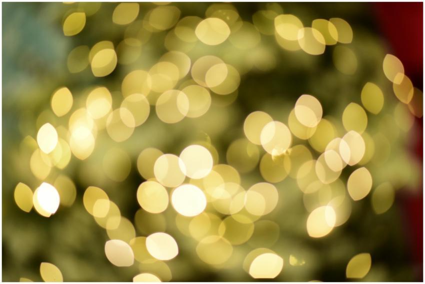 Abstract golden bokeh background resembling holida