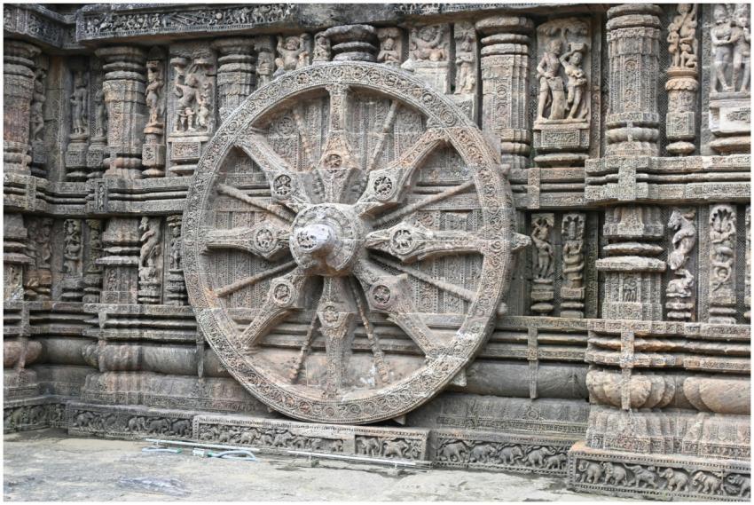 Intricate Wheel Sculpture Konark