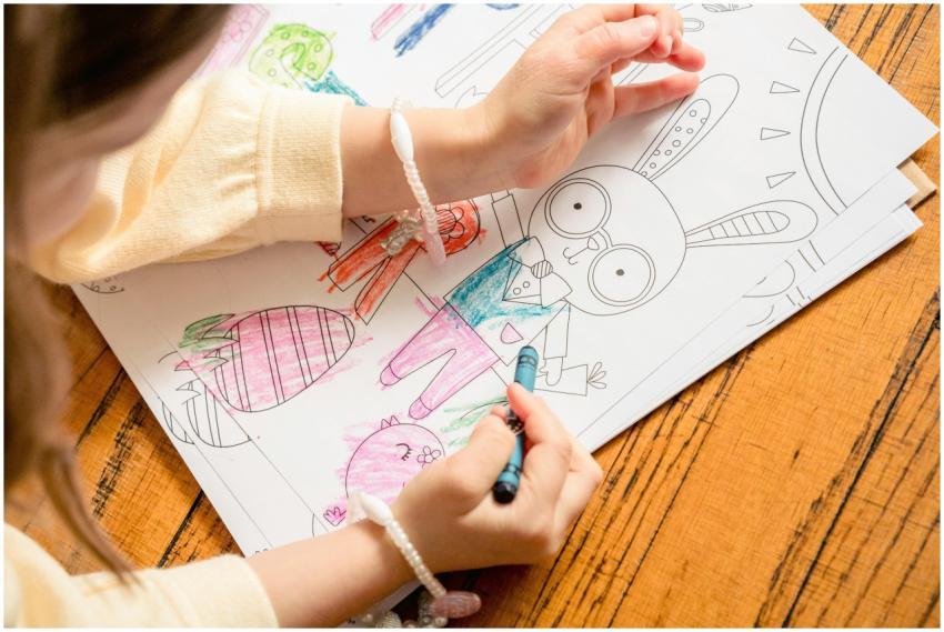 From above of crop unrecognizable girl in casual c