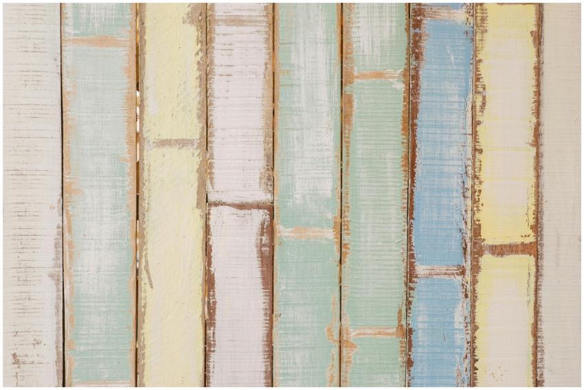 Pastel-colored wood planks background with rustic