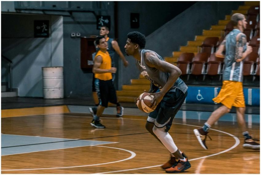 Young athletes engage in a dynamic basketball prac