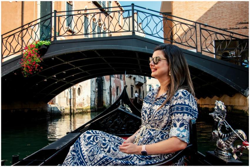 Woman Enjoying Gondola Ride