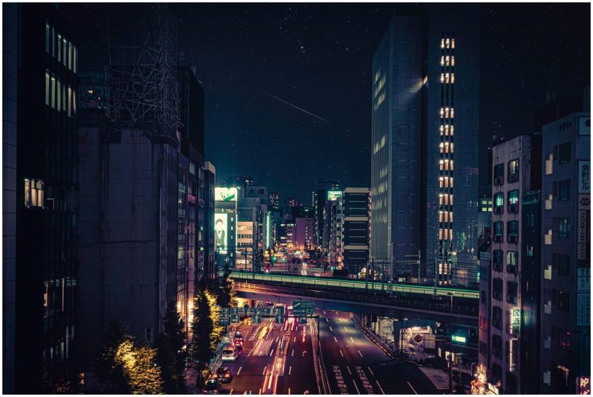 Stunning Tokyo night view showcasing illuminated s