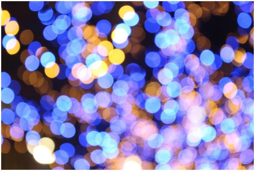 Colorful bokeh lights forming an abstract pattern.