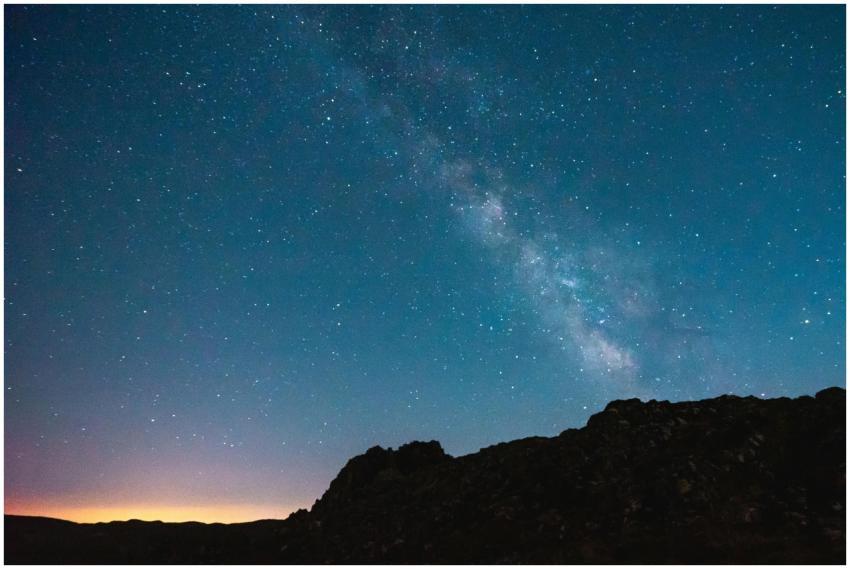 Beautiful view of the Milky Way in a clear starry