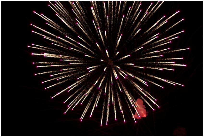 Captivating image of colorful fireworks bursting i