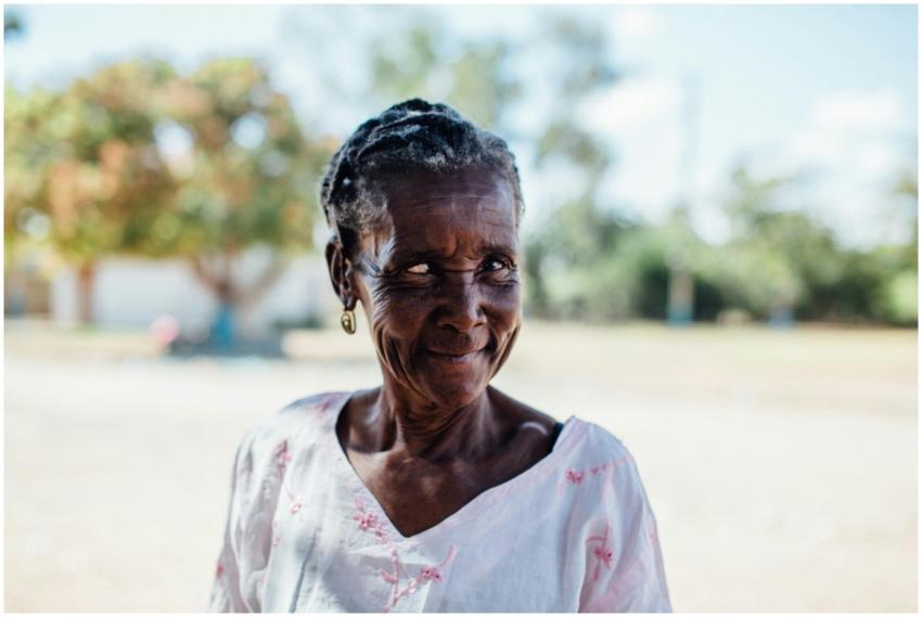 Charming portrait of an elderly woman smiling warm