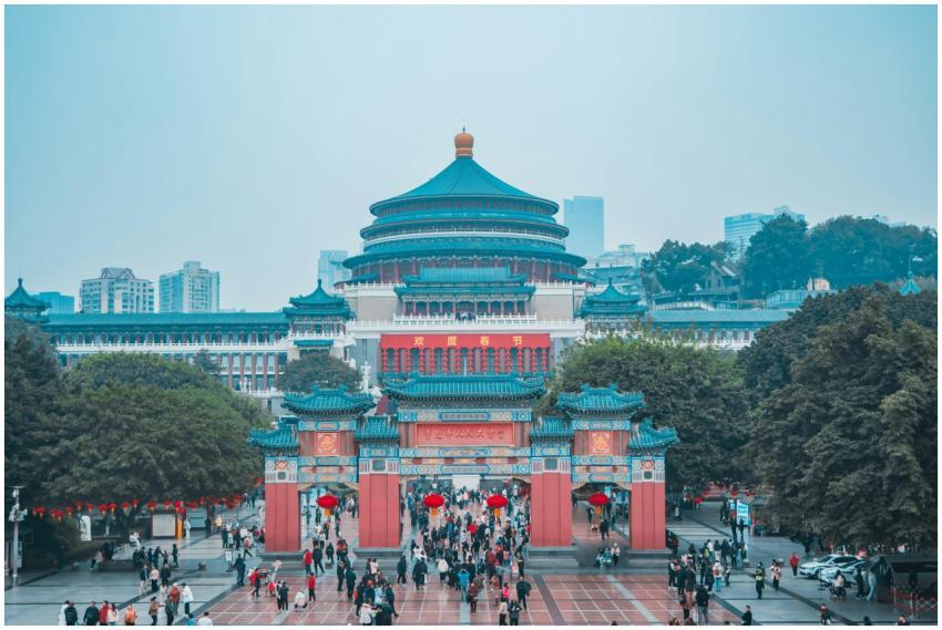 Captivating view of Chongqing's Great Hall of the