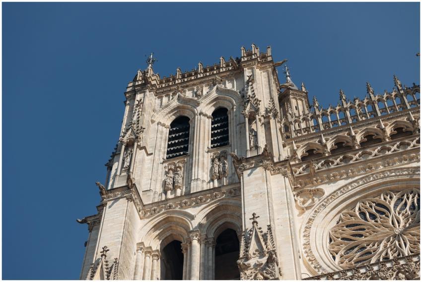 A detailed view of the ornate Gothic architecture