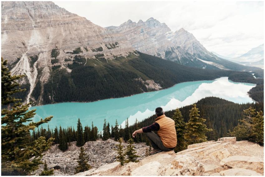 Man enjoying a tranquil moment overlooking the stu