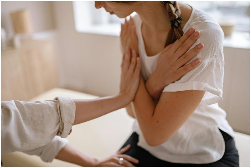 Woman receiving chiropractic therapy with a specia