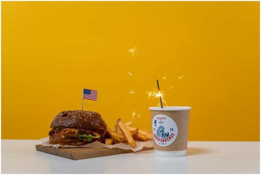Celebrate Independence Day with a festive burger,