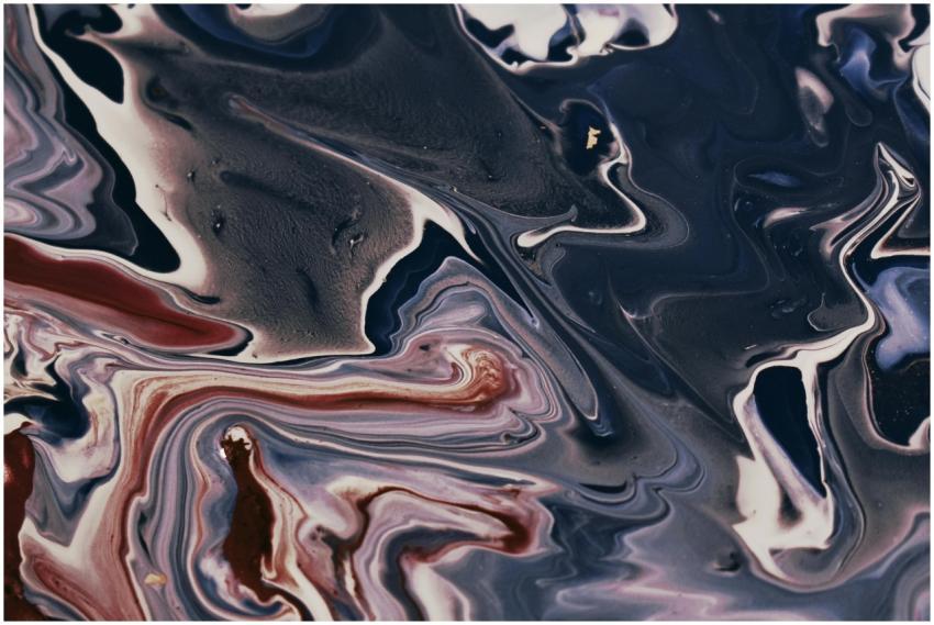 Dynamic abstract painting with swirling colors cre