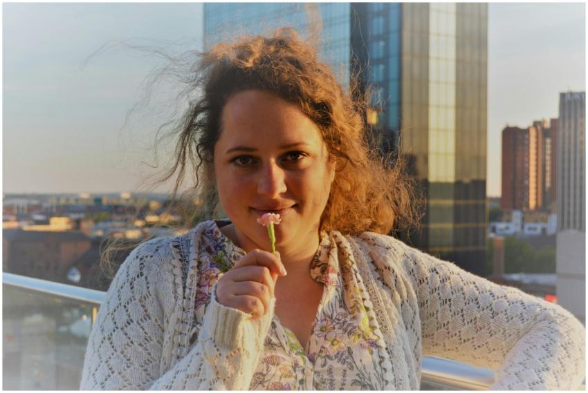 Portrait Woman Rooftop Derby