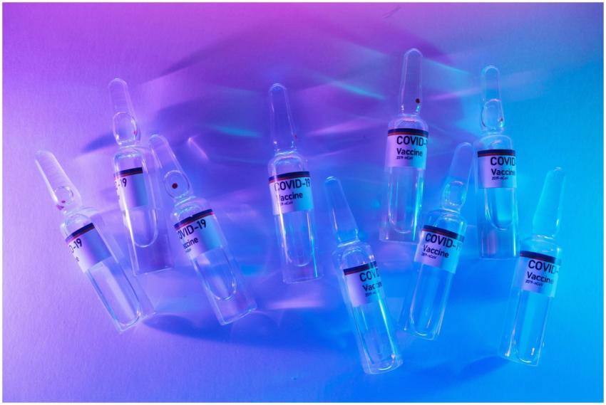 From above set of COVID 19 vaccines placed on tabl