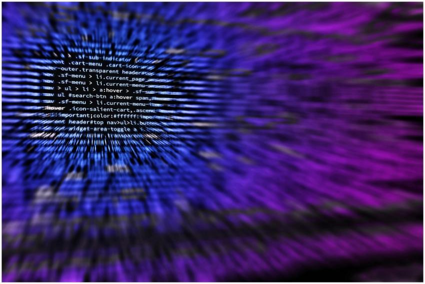 Dynamic abstract background featuring computer cod