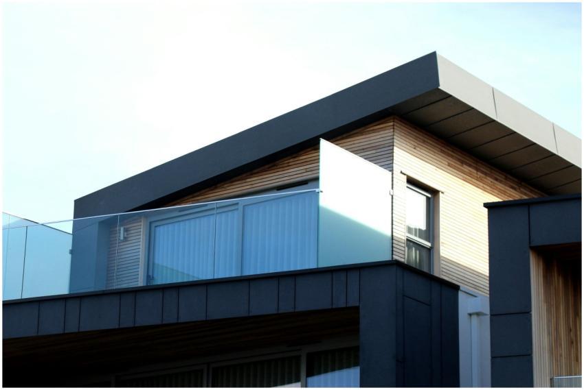 Contemporary building facade with sleek lines and