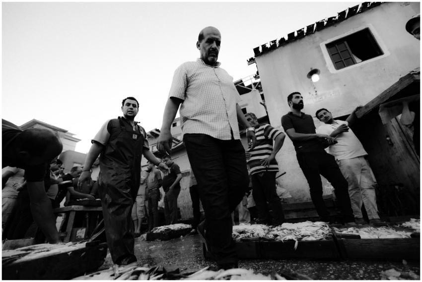 Black White Fish Market