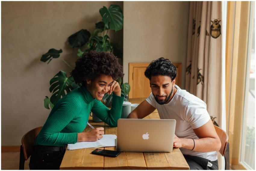 Young professionals working together on a project