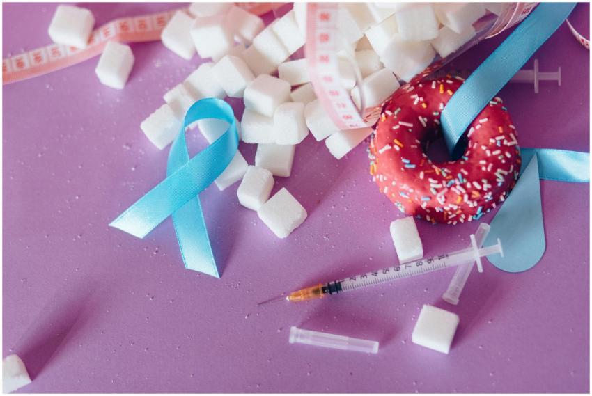 Creative composition highlighting diabetes awarene