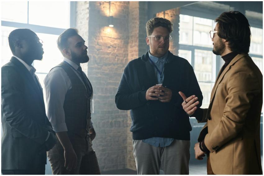 A group of diverse young professionals in business