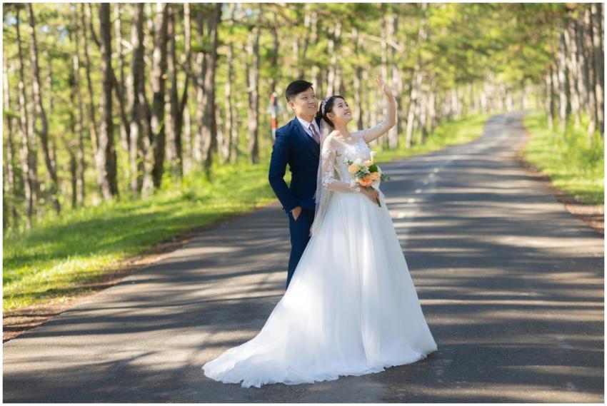 Romantic Outdoor Wedding Sunlit