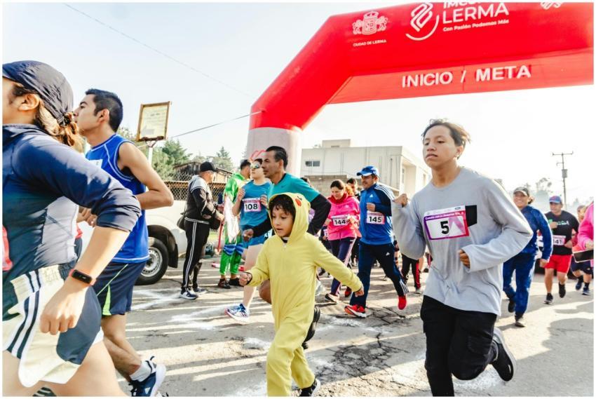 Participants join a lively marathon event at the s