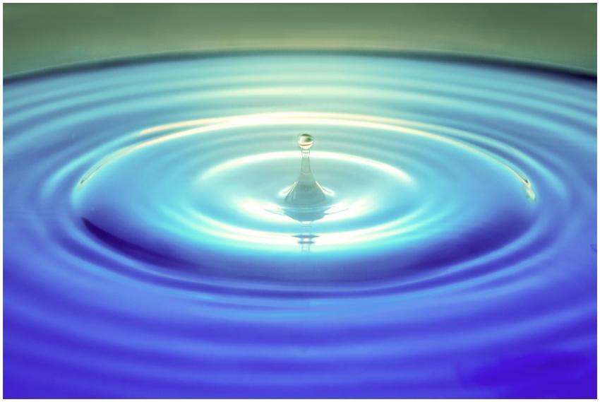 Captivating macro photography of a water droplet f