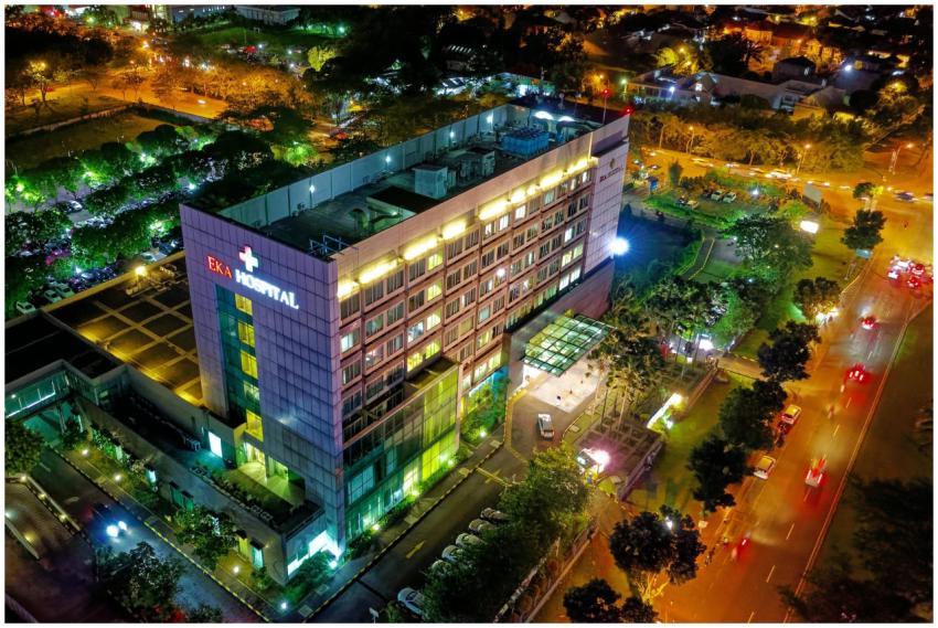 Stunning aerial view of Eka Hospital in Serpong, I